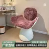 Silla de Tocador Lujo Ligero Armario Dormitorio Tocador Taburete Giratorio de Maquillaje Silla de Comedor Taburete Taburete de Tocador Francés de Diseñador