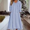 Transfronterizo 2026 Nuevo Otoño e Invierno Europeo y Americano Amazon Holgado Casual Forro Polar con Capucha Vestido de Manga Larga Ropa de Casa