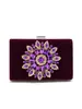 Bolso de Noche de Lujo Transfronterizo Estilo Nuevo con Pedrería Moda Femenina Europea y Americana Temperamento Elegante Bolso de Mano Versátil para Fiesta y Banquete