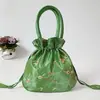 Bolso de Mano Nuevo Mini a la Moda Bolso Pequeño de Tela Bordado a Mano para Personas de Mediana Edad y Mayores para Ir de Compras Cartera para Teléfono Móvil y Monedas