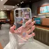 Popular en sitios independientes, funda de teléfono fresca y colorida con forma de corazón para iPhone 17, funda transparente estilo japonés y coreano, cubierta protectora para Apple