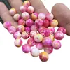 Cuentas sueltas de jade color rosa flor de durazno cuentas redondas sueltas cuentas sueltas color lluvia piedra cuentas sueltas pulsera DIY collar colgante cuentas de Buda accesorios cuentas
