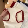 5372#Producto Nuevo Fuertemente Recomendado Bloque de Color Retro Borde de Encaje Clase A 10A Antibacteriano Entrepierna Extendida Cintura Media Braguitas Triángulo para Niña