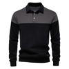AIOPESON Sudadera Nueva de Primavera para Hombre Mezcla de Algodón Estilo Casual de Negocios Manga Larga Patchwork para Hombre