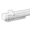 Poleas engrosadas para rieles de cortina, rieles deslizantes, rieles simples y dobles, juego completo de barras de cortina para dormitorio, fábrica de rieles deslizantes de montaje superior y lateral