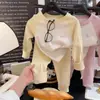 Conjunto de Roupa Íntima Infantil Algodão Puro Outono e Inverno Novo Estilo Roupas de Outono para Meninos Calças de Outono Conjunto de Pijama para Meninas Amigo da Pele Roupas Infantis