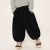 Calça de Lã para Meninos Changguo Calça Casual de Veludo Cotelê de Inverno para Crianças Pequenas e Bebês com Calça Harem Integrada de Lã