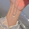 Colar de zircão de gota de água para mulheres design avançado sentido nicho simples estilo frio acessórios leve temperamento de luxo all-match clavícula cadeia