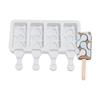Sanxin 4 Peças com Tampa Água Corrente Sorvete Molde de Sorvete DIY Caseiro Picolé Bandeja de Gelo Fabricador de Gelo Ferramenta de Moagem