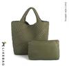 Bolso Transfronterizo para Mujer Caliente Bolso Tejido a Mano 2023 Bolso de Moda Bolso Tote de Gran Capacidad Bolso de Hombro Casual