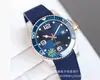 Zf Concas Wave Reloj de Pulsera Mecánico Totalmente Automático para Hombre, Acero Inoxidable, Resistente al Agua, Anillo de Cerámica con Luminiscente