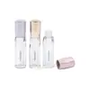 Producto nuevo de fábrica, tubo redondo transparente de 4 ml para brillo de labios, material de empaque de tubo de plástico AS para brillo de labios, se puede imprimir con logotipo