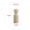 Manualidades de Madera Adornos Figuras de Madera Muñecas de Madera Pintadas Creativas para Niños Madera Natural Color Figuras Pequeñas de Madera Al por Mayor