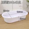 *Tina de Plástico Rectangular Ovalada Extra Grande Extra Grande Profunda Roja Caucho Cocido Tina de Baño Lavabo Espesado