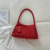 Bolsa de Axila Tejida de Nicho Estilo Coreano 2026 de Venta Caliente Transfronteriza, Bolso de Mano de Moda con Gran Capacidad, Bolso de Hombro Único