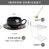 Juego de tazas de café de cerámica con forma de huevo para uso doméstico, taza de té de la tarde de capuchino simple para latte art de lujo ligero