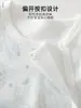 Ropa de bebé para temporada de primavera y otoño para niños y niñas, mameluco de bebé de algodón puro con mangas largas, diseño de cierre lateral, adecuado para bebés y niños pequeños para usar al salir