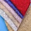 Tecido de renda de fio preto com estampa floral pequena e requintada na cor rosa Yuchang para vestuário feminino, novo, estilo pequeno e fresco, multicolorido opcional