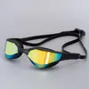Equipo de natación Gafas de natación de carreras para adultos Recubrimiento de espejo HD Antivaho Gafas de natación Venta al por mayor Amazon Transfronterizo