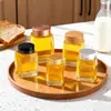 Venda direta do fabricante: Potes de Vidro Transparentes Simples, Potes Quadrados para Conservas e Mel, Potes Espessados para Selar Geleias com Logo