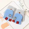 Guantes Calientes de Pollo de Dibujos Animados para Bebé Otoño e Invierno A prueba de Frío Engrosados Lindos para Niños y Niñas de Cinco Dedos Medio Dedo Tapa Abatible