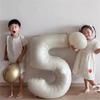 Globo digital de aluminio color crema de 40 pulgadas de Corea del Sur, película para decoración de fotos de fiestas de cumpleaños infantiles