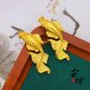 Loja de ouro mesmo estilo antigo Dourado Fosco Peixe Grande Begônia colar diy joias femininas acessórios banhados a ouro frete grátis atacado