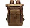 Mochila Retro de Viaje Impermeable Lona Encerada Mochila de Viaje Casual Europea y Americana Mochila Impermeable de Lona