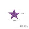 Pegatinas de tela con forma de estrella de cinco puntas para niños, decoración de sombreros, ropa y abrigos, pegatinas de tela con agujeros, bordado por computadora, venta al por mayor