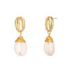Pendientes de metal creativos europeos y americanos con bobinado manual de alambre de cobre para mujer al por mayor