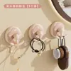 Gancho para Donut Sem Furar Carga Forte Multifuncional Armazenamento Cozinha Banheiro Porta do Banheiro Traseira Gancho Adesivo Sem Deixar Marcas