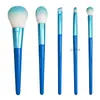 Pincéis de Maquiagem Personalizados de Celebridade da Internet do Mesmo Estilo, Pacote com 5, Ferramentas de Beleza, Pincéis Novos, Pincéis para Blush, Pincéis para Contorno de Alto Brilho, Pó Solto