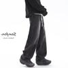 Calças da Moda Masculina para Primavera e Outono Calças Jeans Casuais Pretas Masculinas Calças Retas Soltas Versátil Calças da Moda de Perna Larga