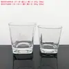 Caneca de Cerveja de Vidro Transparente Quadrada Copo de Bar Ktv Fundo Grosso Copo de Uísque Copo para Bebida de Suco Atacado Retrô
