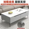 Mueble de TV de Losa de Roca de Lujo Ligero Mesa de Café para Sala de Estar Moderna Simple Combinación de Mueble de TV Mueble de Piso de Madera Maciza Nuevo para Apartamento Pequeño