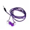 Fones de Ouvido com Fio para Comércio Exterior, Controle por Fio com Microfone, Plugues de Ouvido, Fones de Ouvido com Subwoofer Pesado, In-Ear, Fio de Corda Trançada, Fones de Ouvido com Fio