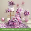 Arreglo Floral de Mesa tipo Cascada para Fiesta de Cumpleaños, Decoración de Flores Artificiales de Rosa, Paisajismo con Flores Artificiales de Seda para Hotel, Exhibición de Ventana con Flores Simuladas, Arreglo Floral