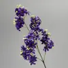 Cruz de Gran Altura Bordado Salvaje Hortensia Flor Artificial Decoración de Boda Plantas Verdes Artificiales Cedro Techo de Boda Guía de Camino Decoración Suave Flores Falsas