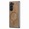 Para Samsung Z Fold 7 Magnético Retro Plegable Z Fold 6/5/4/3 Carcasa Trasera de Teléfono