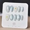 Uñas premium vestibles hechas a mano, parches de arte para uñas cortos de alta gama, productos para uñas para transmisión en vivo y puestos callejeros, piezas de uñas terminadas, venta al por mayor desde el fabricante