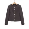 AliExpress Transfronterizo Primavera 2026 Nuevas Llegadas Ropa de Mujer Color Sólido Casual Ajuste Delgado Chaqueta de Traje de un Solo Botón 3046411