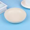 Prato de Palha de Trigo para Cuspir Ossos Estilo Japonês Prato Doméstico Prato de Frutas Plástico Lanches Resistente a Quedas Prato para Frutas Secas Atacado
