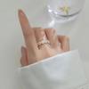 Anillo margarita estilo Mori flor blanca fresca anillo de epoxi pulsera elegante para mujer estilo coreano transfronterizo