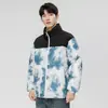 Marca de Invierno de Moda Estilo Montaña Chaqueta de Plumas para Hombre Corta Combinación de Colores Doble Apertura Pluma de Pato Blanca Engrosada Cálida Superior Ropa para Hombre