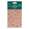 Redanco5D Em relevo Popular Desenho Animado Adesivo para Unhas Mahjong Vermelho Fortuna Estéreo Adesivo de Unha Dr1600