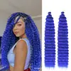 Aubes Cabello Sintético Paquete de Crochet para Cabello Onda Profunda Cabello a Granel 30 Pulgadas 120g Paquete de Cabello para Mujeres