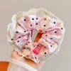 Nuevos coleteros de tela de verano con alto atractivo estético, pequeñas ligas florales para el cabello, accesorios para el cabello lindos y versátiles