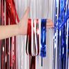 Amazon Explosiones Día de la Independencia de EE. UU. Arreglo de Cortina de Lluvia Suministros Decorativos para Fiesta Cortina de Lluvia Ligera Borla Cinturón de Color