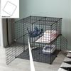 DIY Combinación Libre Pieza Mágica Ensamblada Jaula para Mascotas Valla de Aislamiento Jaula para Gatos Jaula para Perros Jaula para Conejos Alambre de Púas Resina