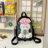 Mochila Nova Estilo 2025 para Meninas Fresca e Fofa, Mochila Transparente e Doce com Personalidade, Mochila Escolar Casual da Moda Tendência para Estudantes